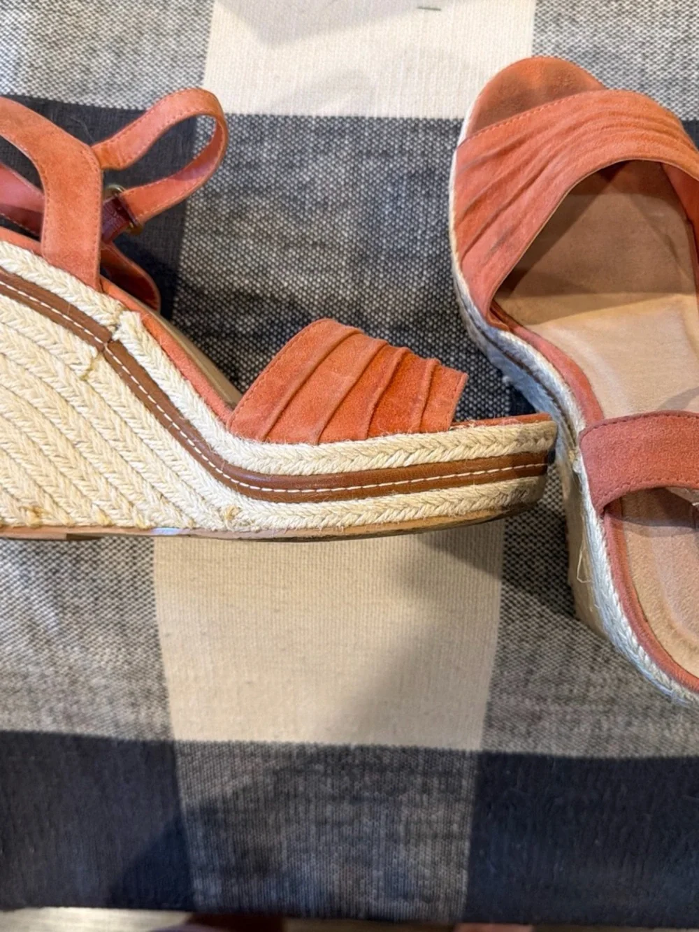 Aldo Coral Suede Espadrille Wedge Sandals
